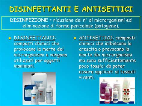 infografica su acido acetico e disinfezione micobatteri