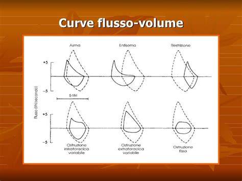 schema delle curve di flusso-volume