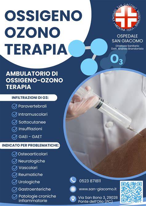 diagramma: ossigeno-ozono terapia e vie di somministrazione